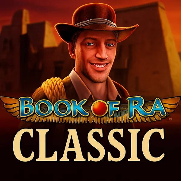 Book of Ra Classic online game logo by Novomatic on cowboyspincasino.cz