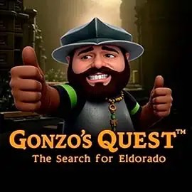 Gonzo's Quest slot logo by NetEnt at Cowboy Spin Casino