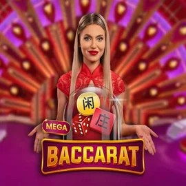 Mega Baccarat game by Pragmatic Play – logo hosted on Cowboy Spin Casino