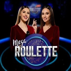 Mega Roulette online game logo by Pragmatic Play on cowboyspincasino.cz