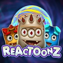 Slots logo of Reactoonz from Play'n GO at Cowboy Spin Casino